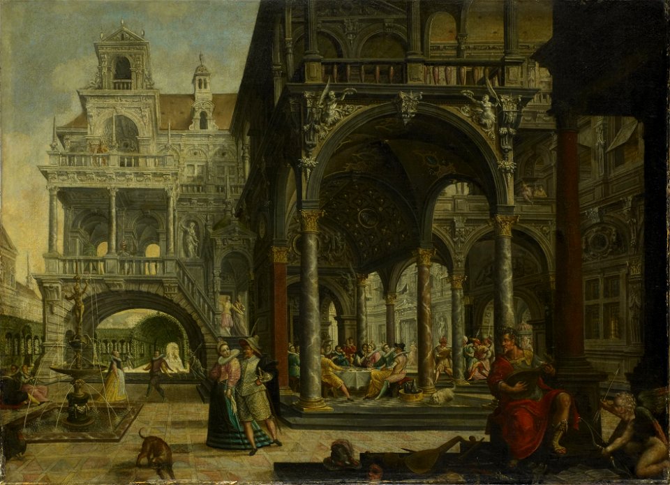 Hendrick Aerts - Allegory of love and youth 1603 - SK-A-2528