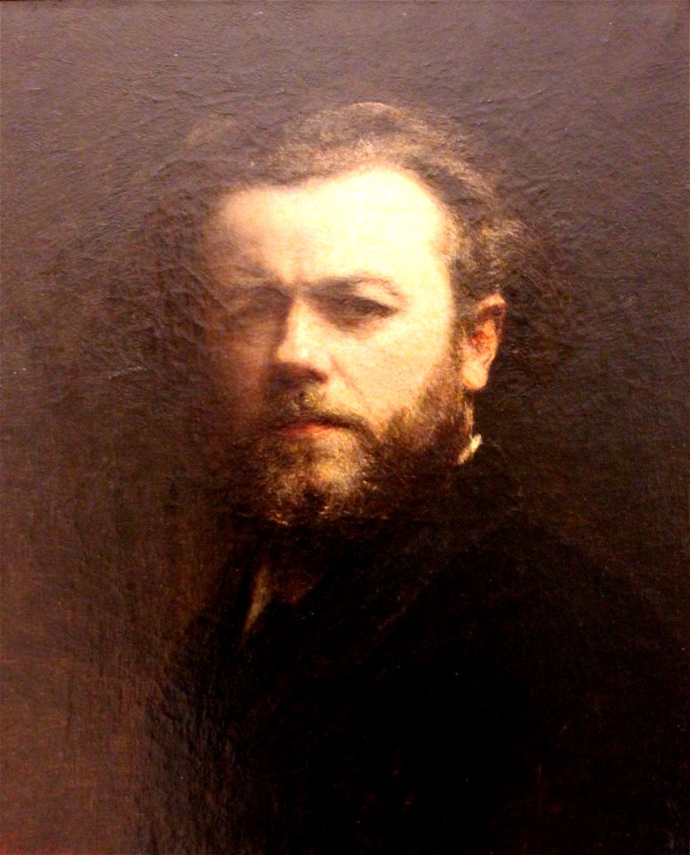 Henri Fantin-Latour, autoportrait. Free illustration for personal and commercial use.