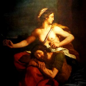 Guercino, Samson and Delilah (detail)