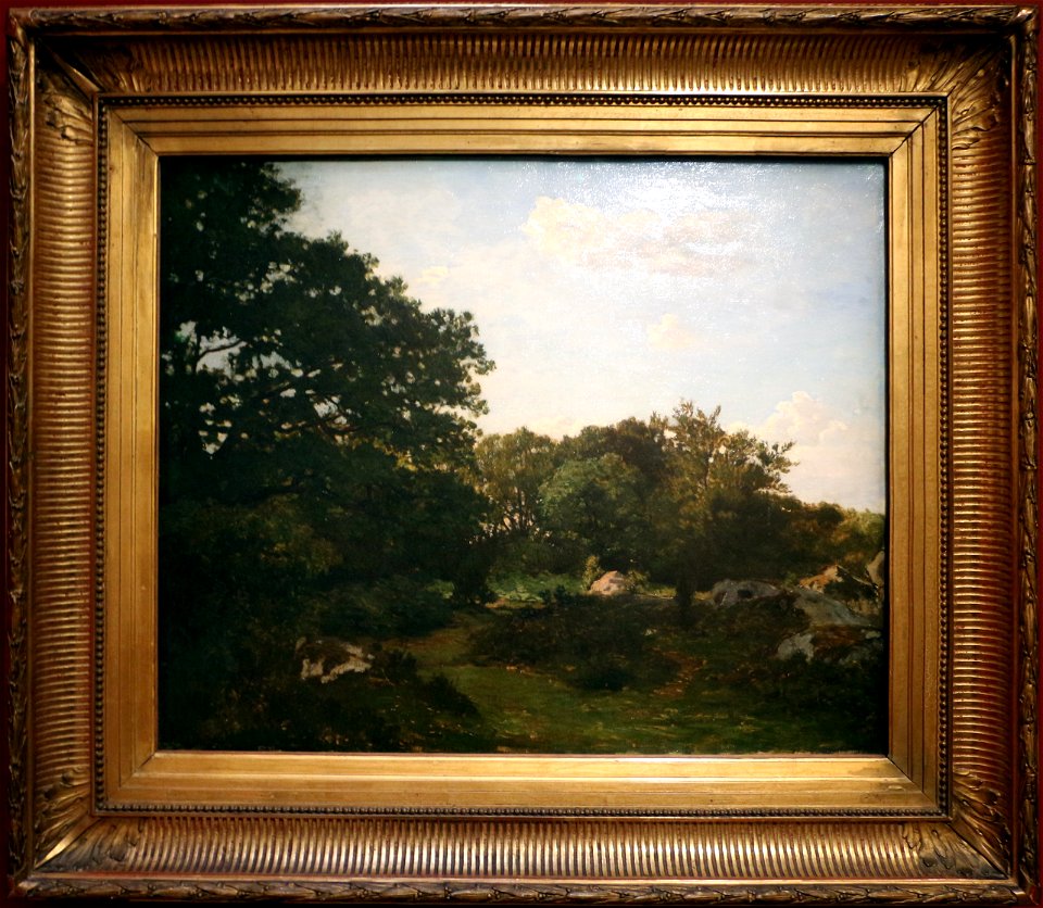 Frédéric bazille, foresta di fontainebleau, 1865