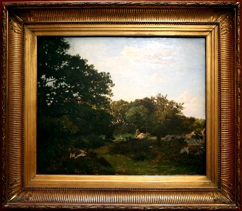 Frédéric bazille, foresta di fontainebleau, 1865