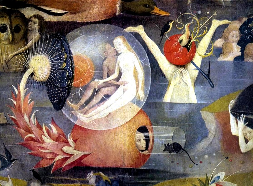 Hieronymus Bosch, Garden of Earthly Delights tryptich, centre panel - detail 9
