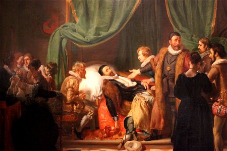 Het sterfbed van Willem van Oranje - Woutherus Mol - MBA Lyon 2014 - détail 1