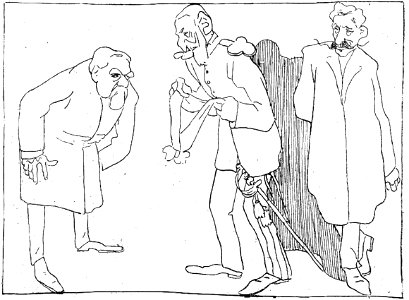 Ion Theodorescu-Sion - Aplanarea conflictului Maiorescu-Haret, Furnica, 3 dec 1909. Free illustration for personal and commercial use.