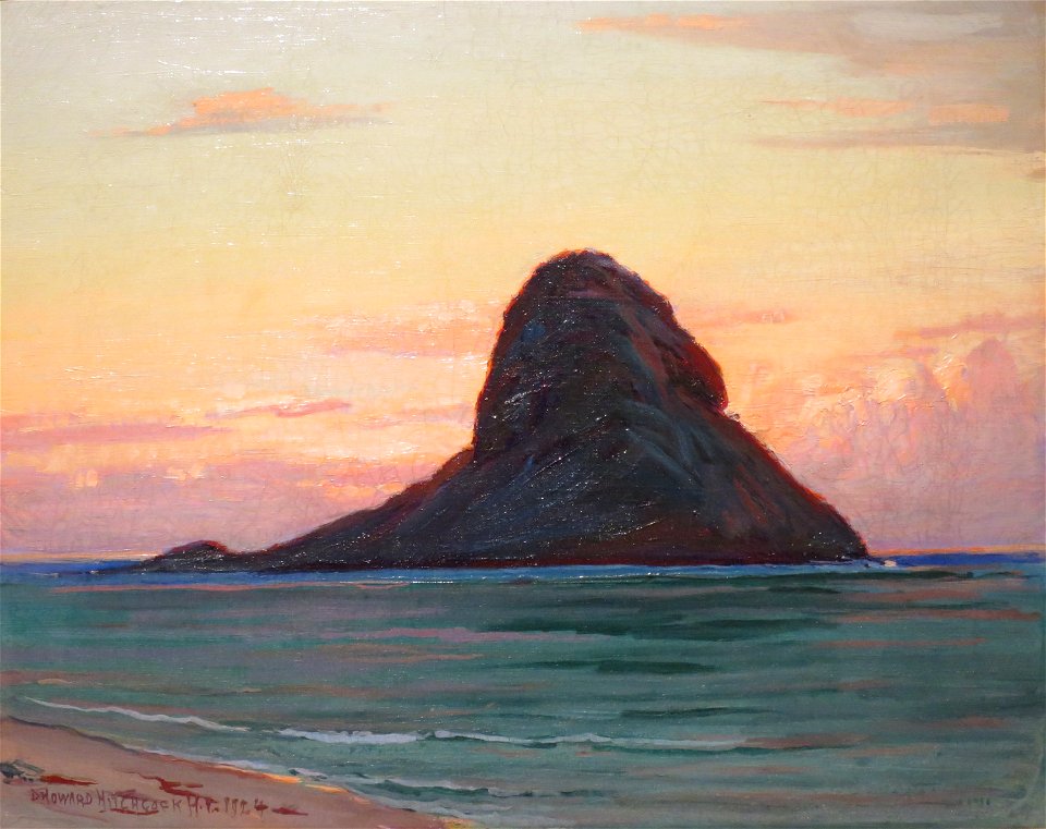 'Mokoli'i Island at Twilight' by D. Howard Hitchcock, 1925, oil on ...