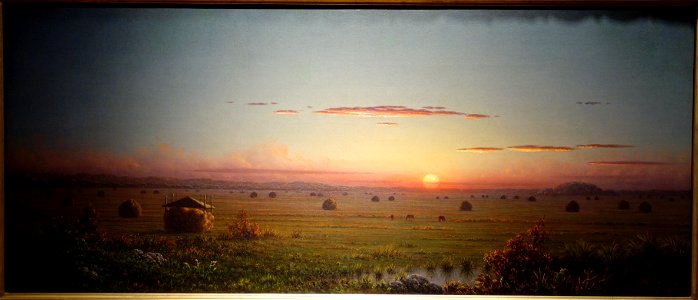 Ipswich Marshes by Martin Johnson Heade, 1867, oil on canvas - New Britain Museum of American Art - DSC09235