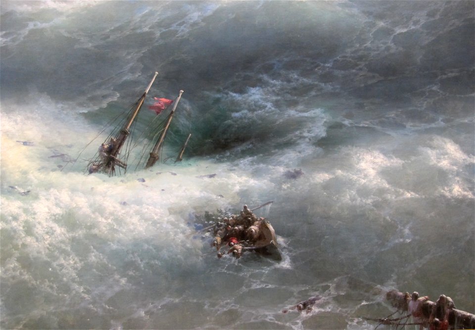 Ivan aivazovsky, l'onda, 1889, dett