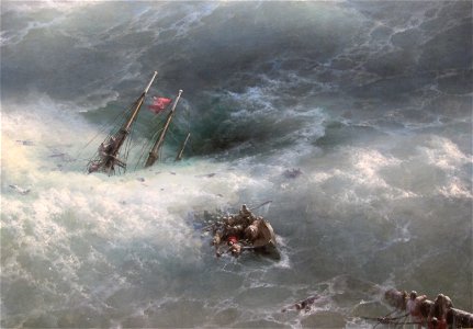 Ivan aivazovsky, l'onda, 1889, dett