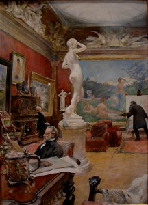 Interiör från Furstenbergska galleriet - Carl Larsson