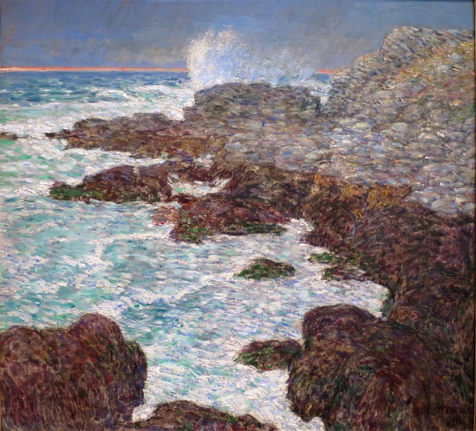 'Seaweed and Surf, Appledore, at Sunset' by Childe Hassam