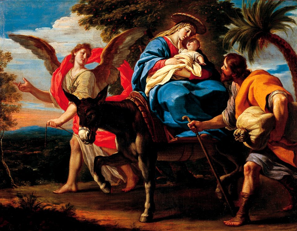 Huida a Egipto - Antonio Palomino