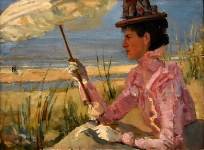 Isaac Israëls (1865-1934) Portret van mev. D. Calisch-Hijmans Kröller-Müller Museum Otterlo 23-08-2016