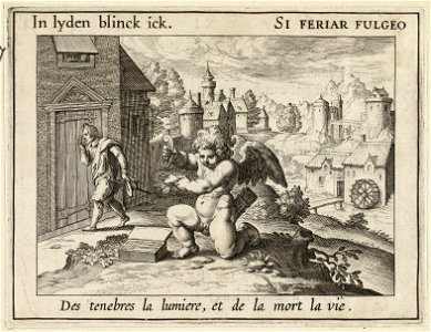 Illustratie uit P.C. Hooft Emblemata amatoria. Afbeeldinghen van minne. Emblèmes d'amour, Amsterdam 1611. NL-HlmNHA 1477 53009510