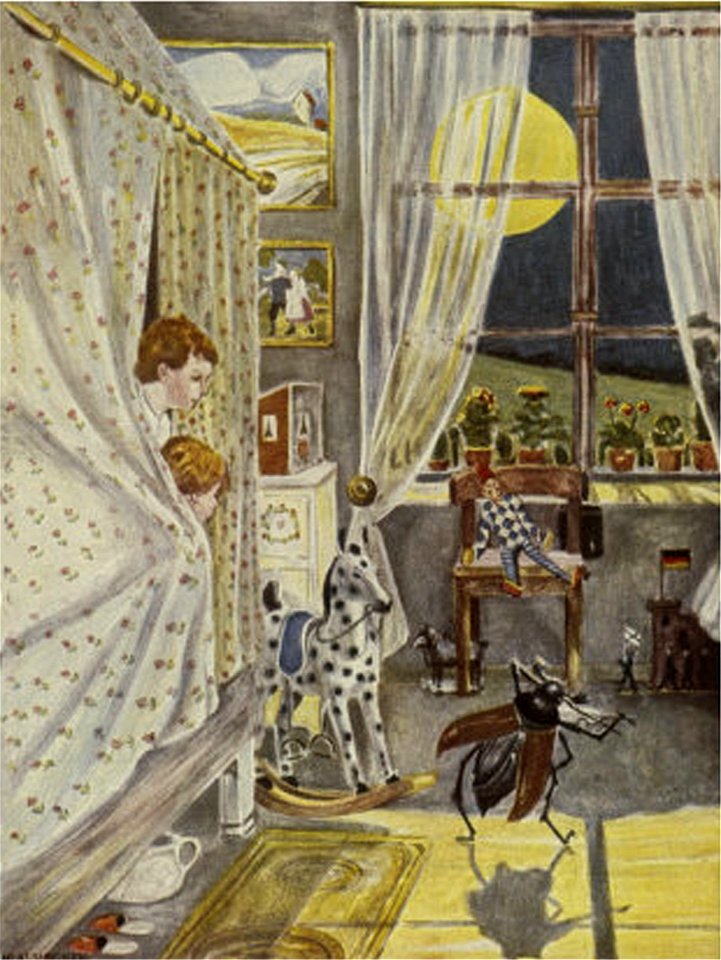 Hans Baluschek, Illustration - Little Peter's trip to the Moon, In der Kinderstube