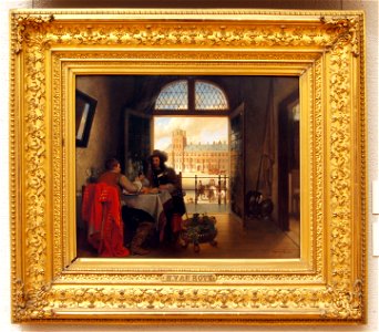 Hubertus van Hove Bz. (1814-1864), Het afscheid, 1847, Olieverf op paneel