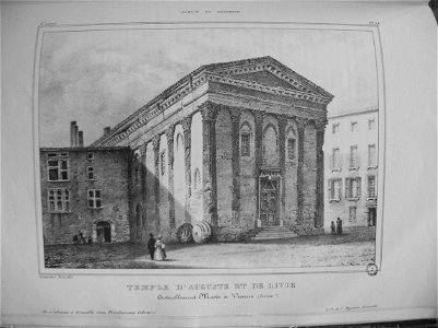 Im46 Album Dauphiné tome II - temple d'auguste et de livie actuellement musée à Vienne (Isère) by AD