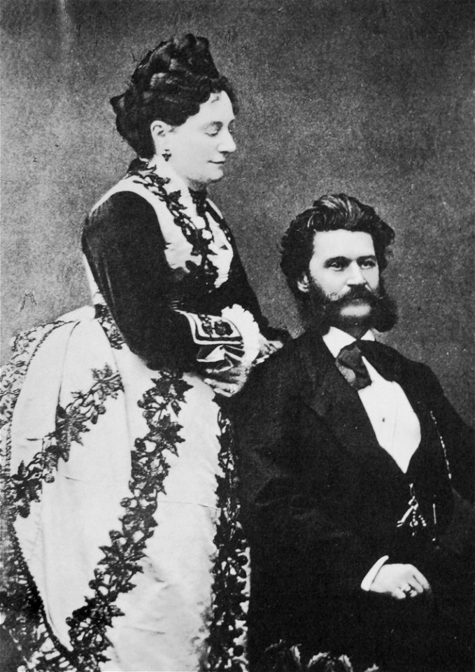 Henrietta (Jetty) treffz (1818-1878) e Johann Strauss jr.