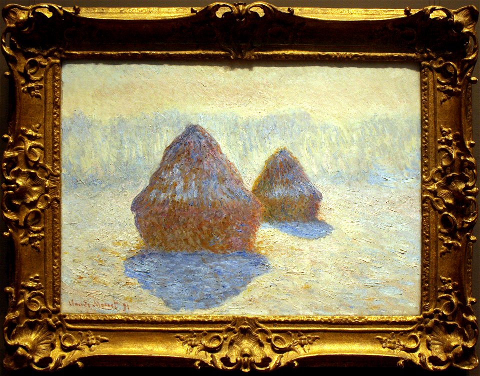 Haystacks (Effects of Snow and Sun)