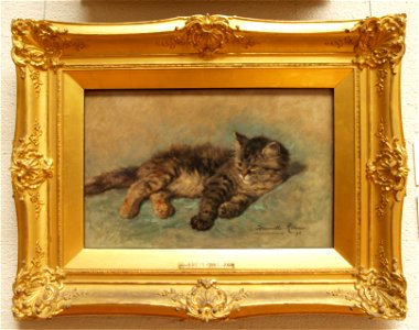 Henriëtte Ronner-Knip (1821-1909), Katje, 1896, Olieverf op paneel