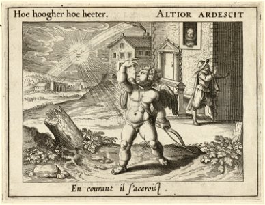 Illustratie uit P.C. Hooft Emblemata amatoria. Afbeeldinghen van minne. Emblèmes d'amour, Amsterdam 1611. NL-HlmNHA 1477 53009518