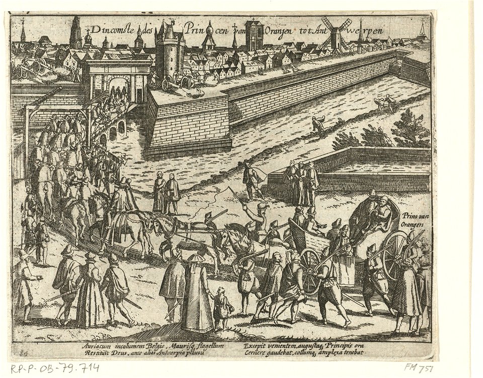 Intocht van de prins van Oranje te Antwerpen, 1577