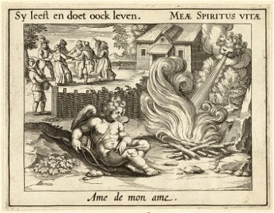 Illustratie uit P.C. Hooft Emblemata amatoria. Afbeeldinghen van minne. Emblèmes d'amour, Amsterdam 1611. NL-HlmNHA 1477 53009515