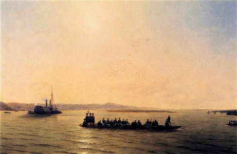 Ivan Constantinovich Aivazovsky - Alexander II Crossing the Danube