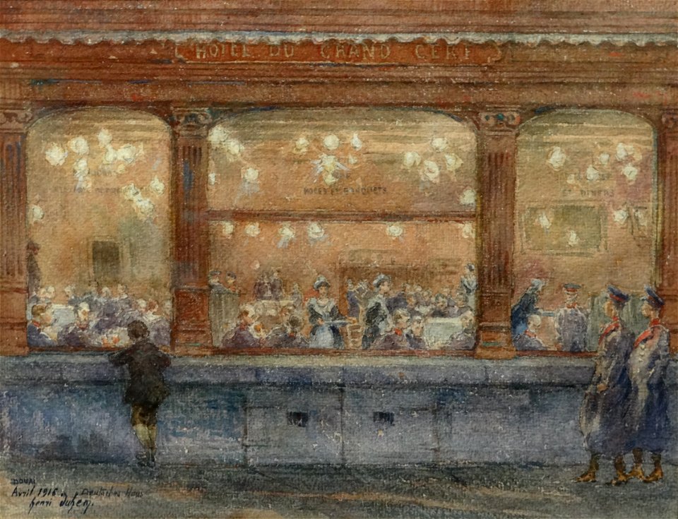 Henri DUHEM - L'Hôtel du Grand Cerf - avril 1916
