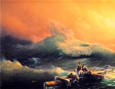 Ivan Constantinovich Aivazovsky - The Ninth Wave (detail)