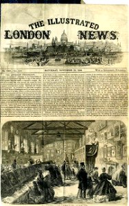 Illustrated London News Front Page. Free illustration for personal and commercial use.