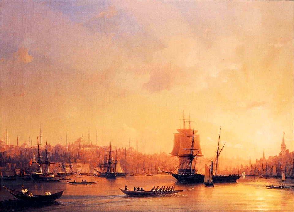 Ivan Constantinovich Aivazovsky - Dusk on the Golden Horn