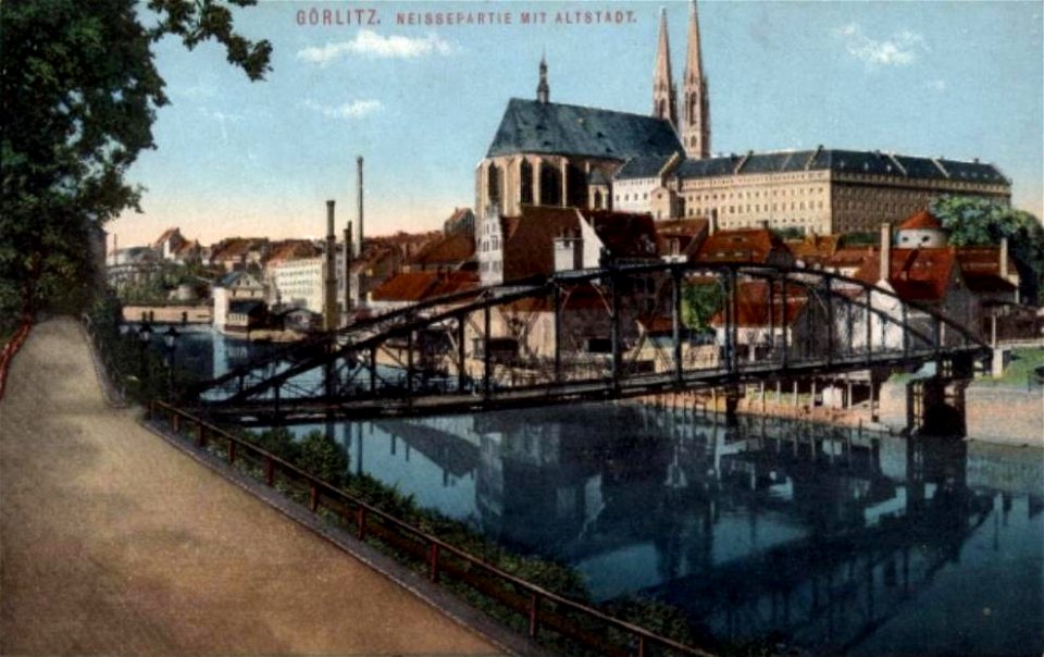Hirschwinkel Brücke und Gasrohrüberführung Nikolaigraben