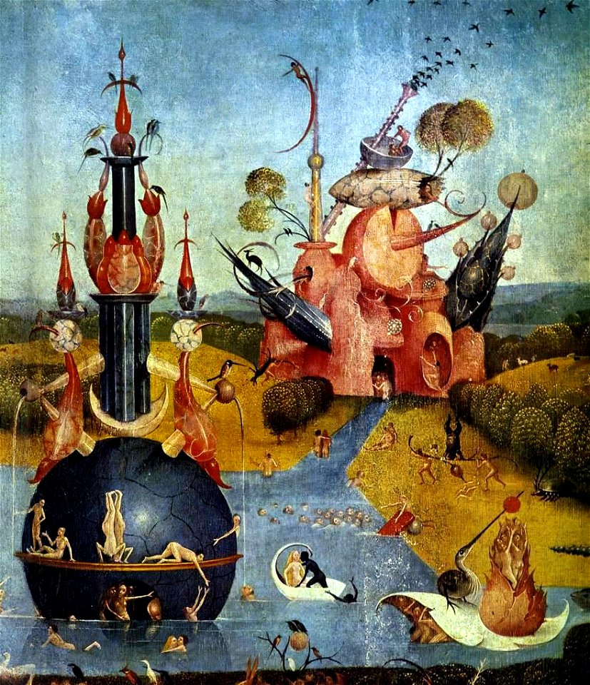 Hieronymus Bosch, Garden of Earthly Delights tryptich, centre panel - detail 2