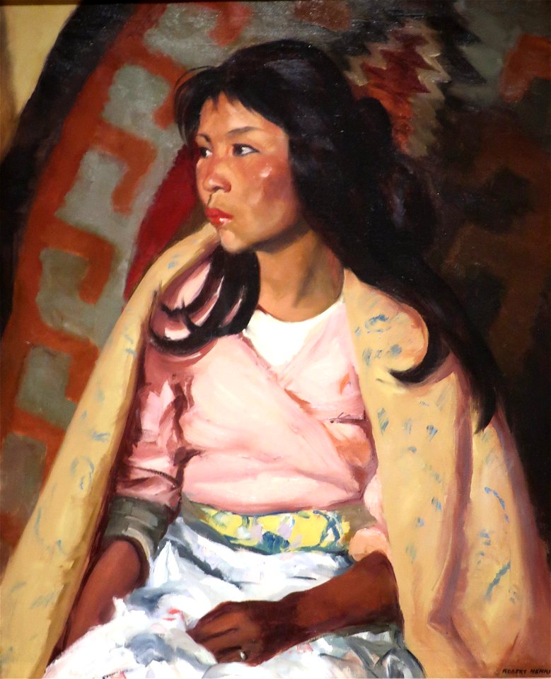 Indian Girl of Santa Clara by Robert Henri, Phoenix Art Museum