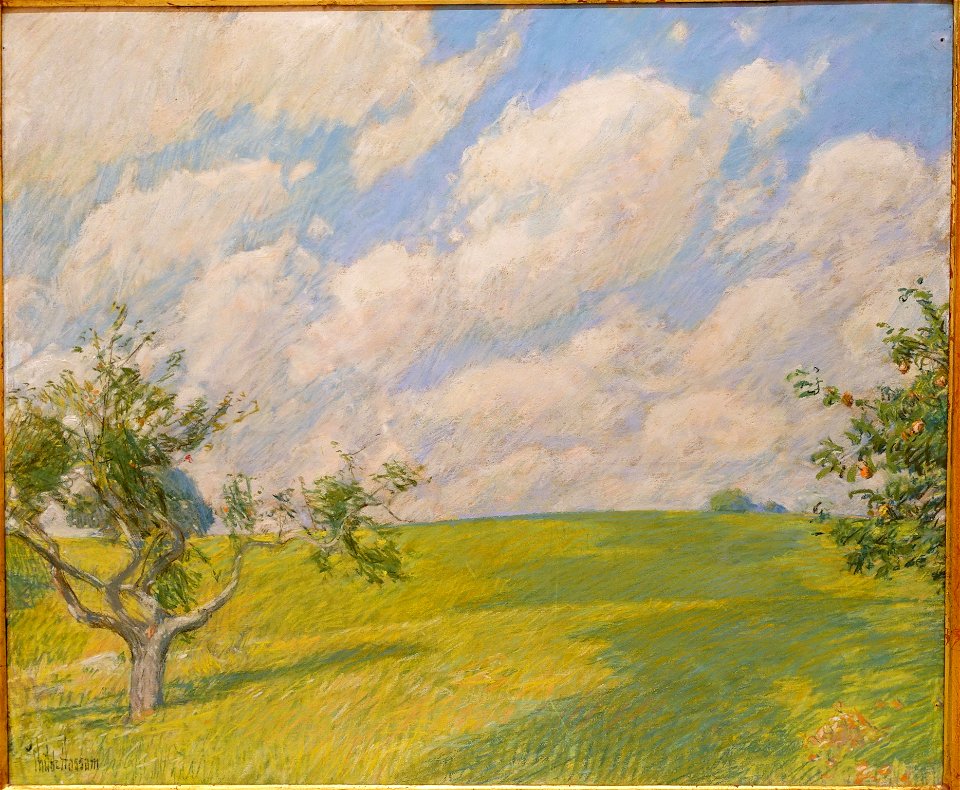 September Clouds by Childe Hassam, c. 1891 AD, pastel on canvas - Museo Nacional Centro de Arte Reina Sofía - DSC08751