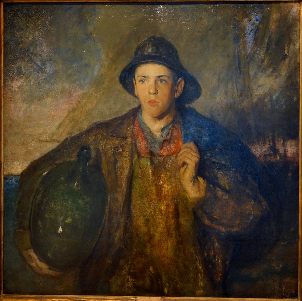 The Fisher Boy by Charles Webster Hawthorne, 1908, oil on canvas on board - New Britain Museum of American Art - DSC09628