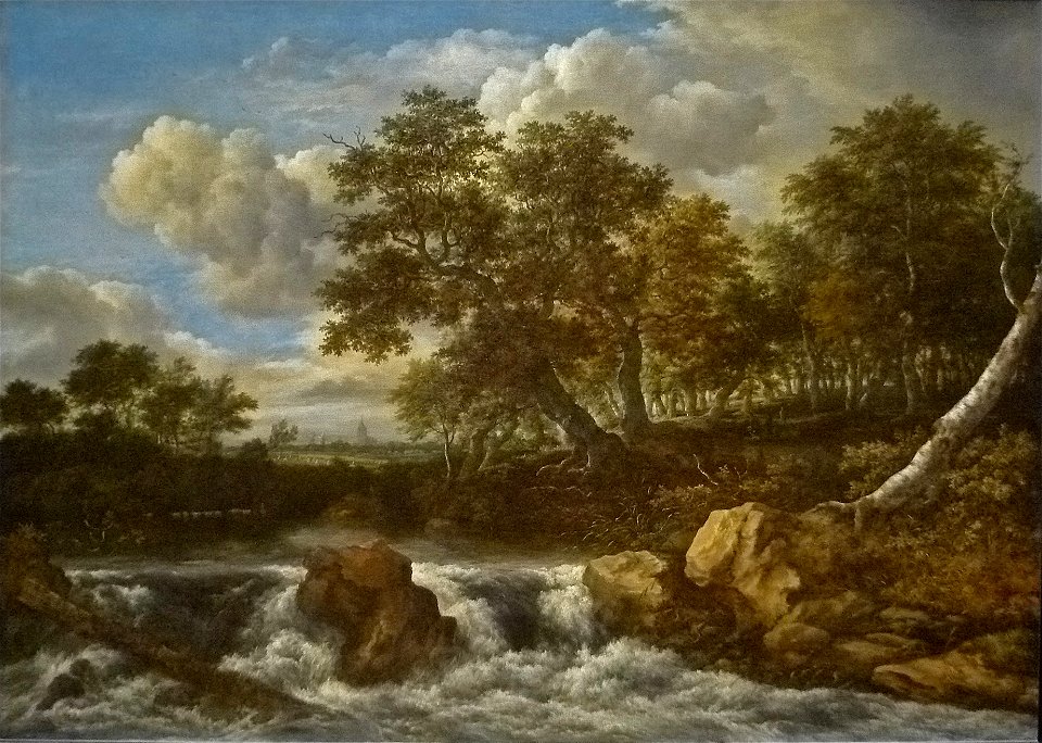 Jacob Isaacksz van Ruisdael - Landschap met waterval 001