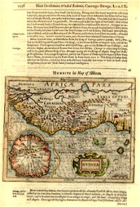 Hondius - Map of Guinea 1625