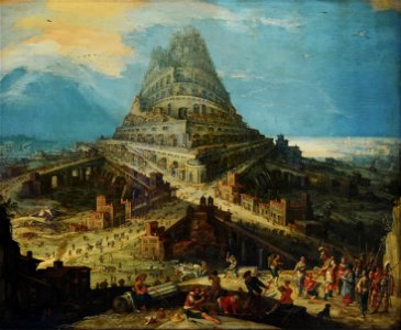 Hendrick van Cleve III (1525-1589) - De bouw van de toren van Babel - Kröller-Müller Museum Otterlo 23-08-2016 13-10-57