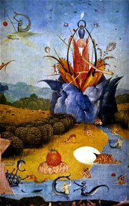 Hieronymus Bosch, The Garden of Earthly Delights tryptich, centre panel - detail 1