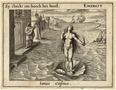 Illustratie uit P.C. Hooft Emblemata amatoria. Afbeeldinghen van minne. Emblèmes d'amour, Amsterdam 1611. NL-HlmNHA 1477 53009501