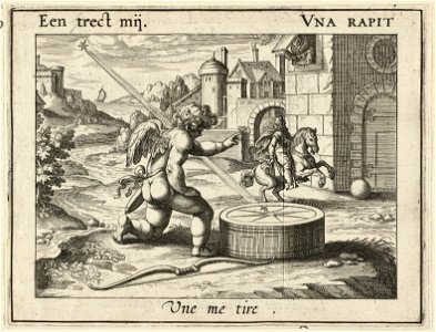 Illustratie uit P.C. Hooft Emblemata amatoria. Afbeeldinghen van minne. Emblèmes d'amour, Amsterdam 1611. NL-HlmNHA 1477 53009503