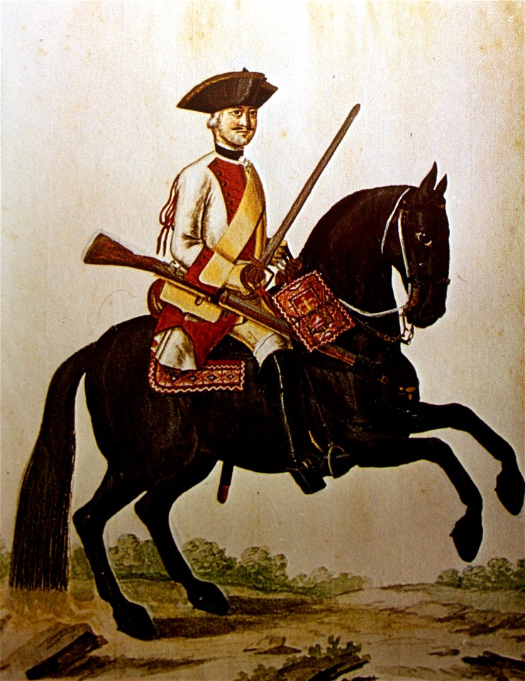 Kurhannoversches Dragonerregiment D IV von 1701-2 Dragoner Gudenushandschrift