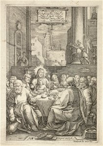 Het Laatste Avondmaal Matheus 2620-25 Marcus 1417-21 Lucas 2221-23 Johannes 1321-23. NL-HlmNHA 1477 53008469
