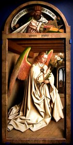 Hubert (†1426) & Jan van Eyck (±1390-1441) Annunciatie en Aartsengel Gabriël en profeet Zacharias MSK Gent 3-02-2020