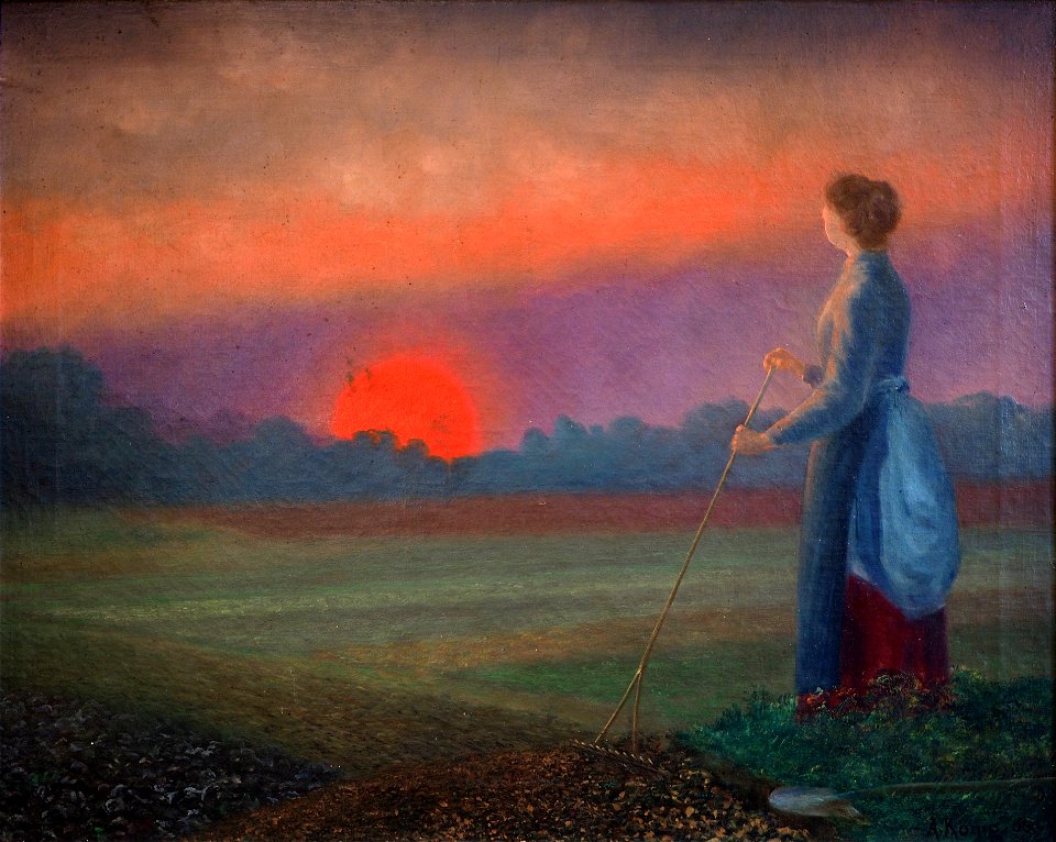 König, Albert-Sonnenuntergang im Moor@Albert-König-Museum
