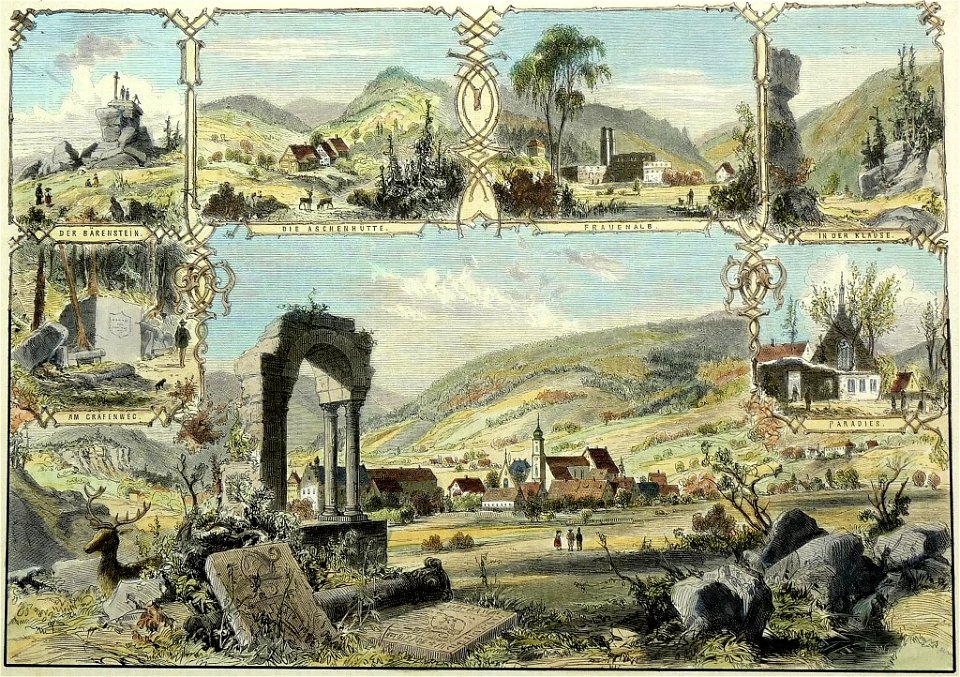 Herrenalb nach einer Skizze von E. Kallee