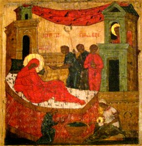 Icon birth mary
