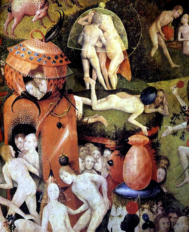 Hieronymus Bosch, Garden of Earthly Delights tryptich, centre panel - detail 5