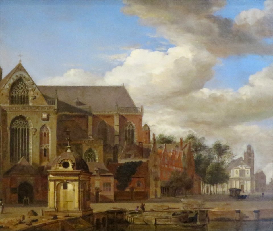 'Townscape' by Jan van der Heyden, c. 1670, Norton Simon Museum